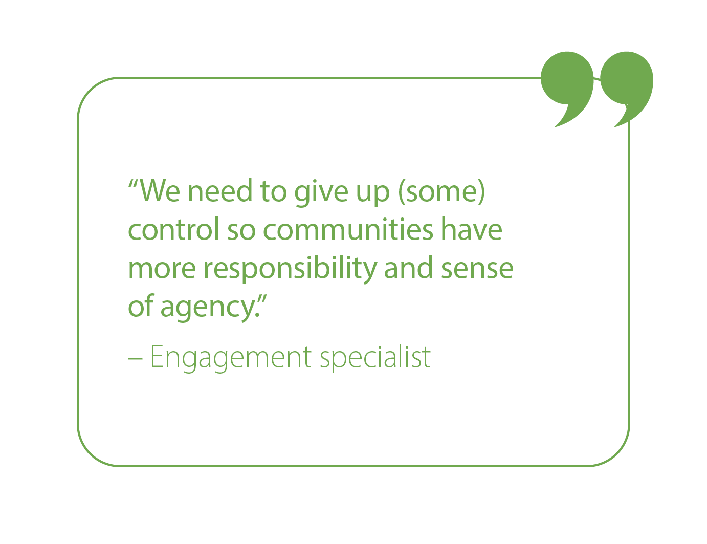 PFTF Setting the Foundations for the Putting People First Approach – Priorities 2024/25 Quote 1