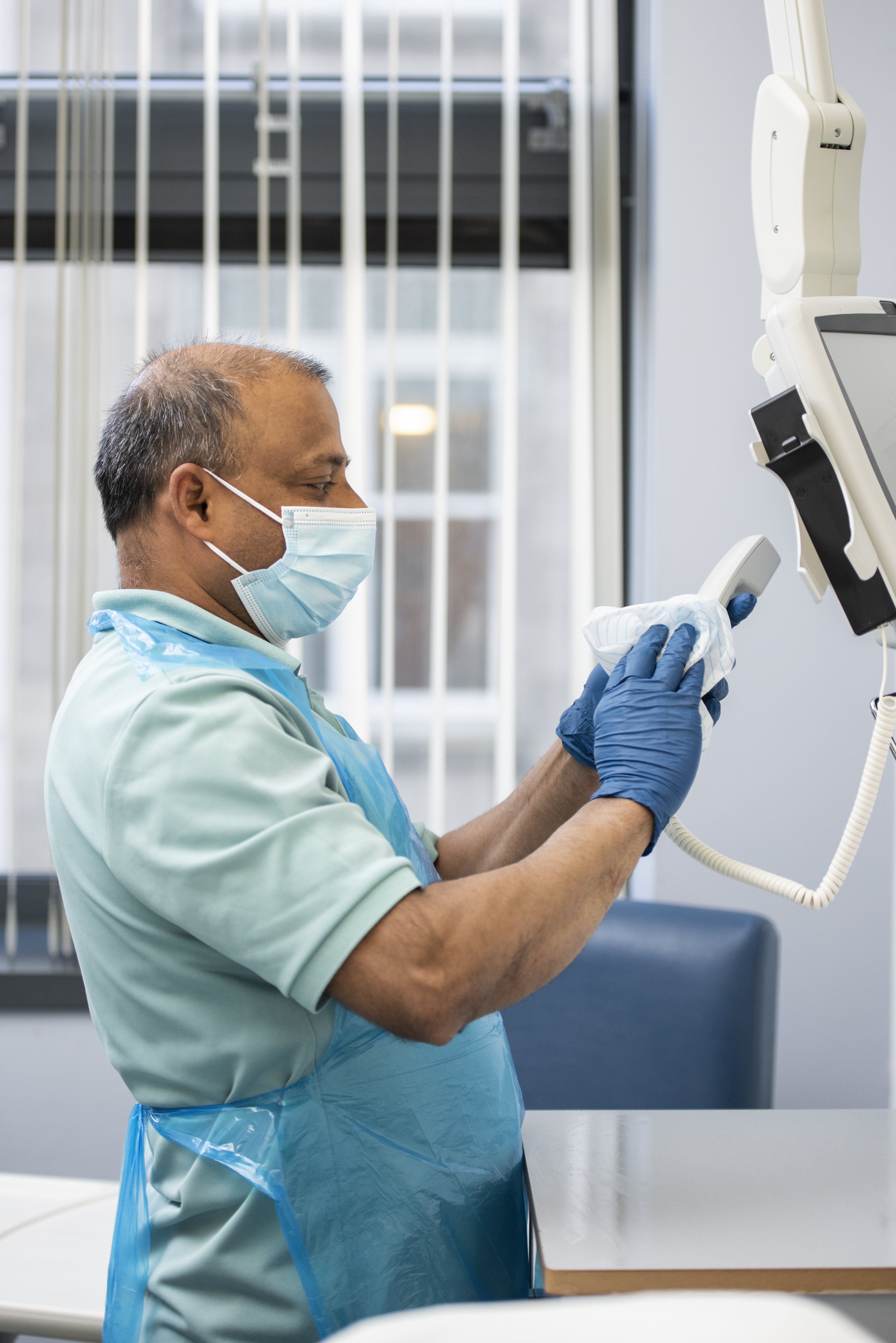 Staff Member Checking, ©NHS Grampian Staff Member Checking