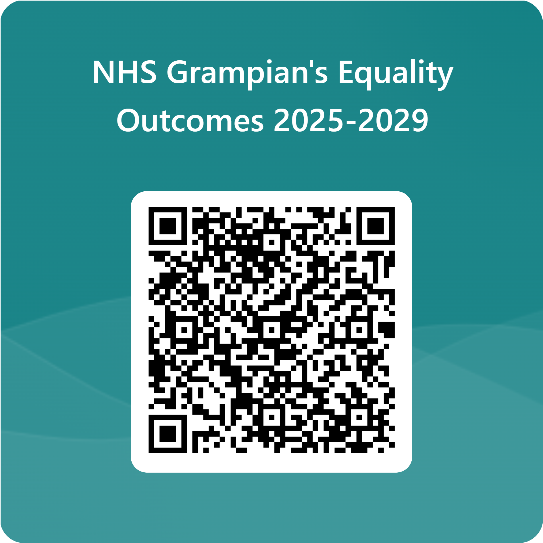 QRCode for NHS Grampian's Equality Outcomes 2025-2029