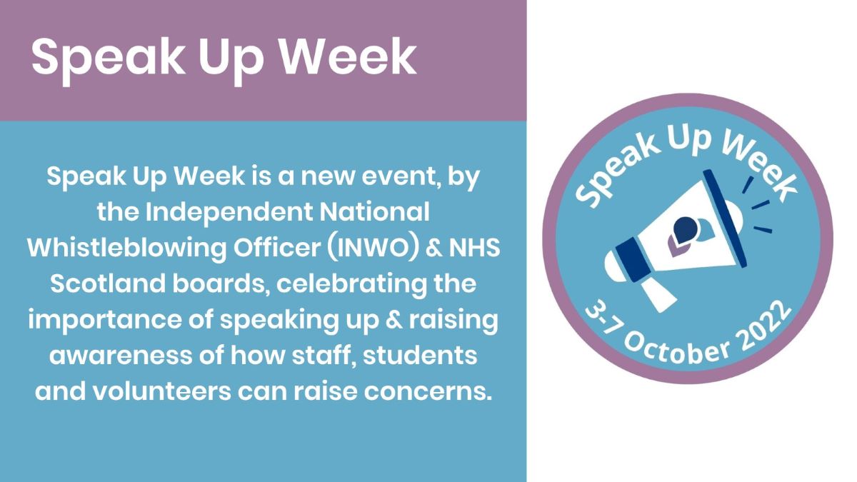 What is Speak Up Week?