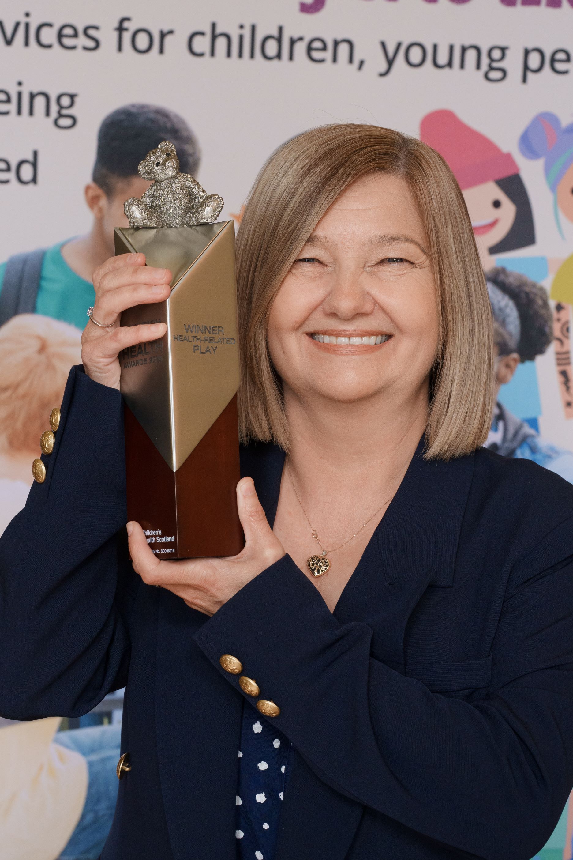 Heather Beattie pictured with her award